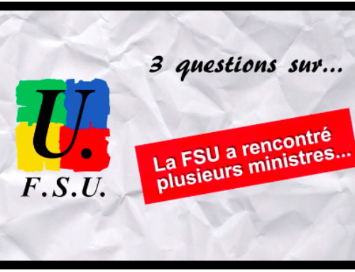 Demo-Trois questions sur les récentes rencontres FSU/Ministères